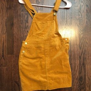 Mustard Yellow Overall Dress